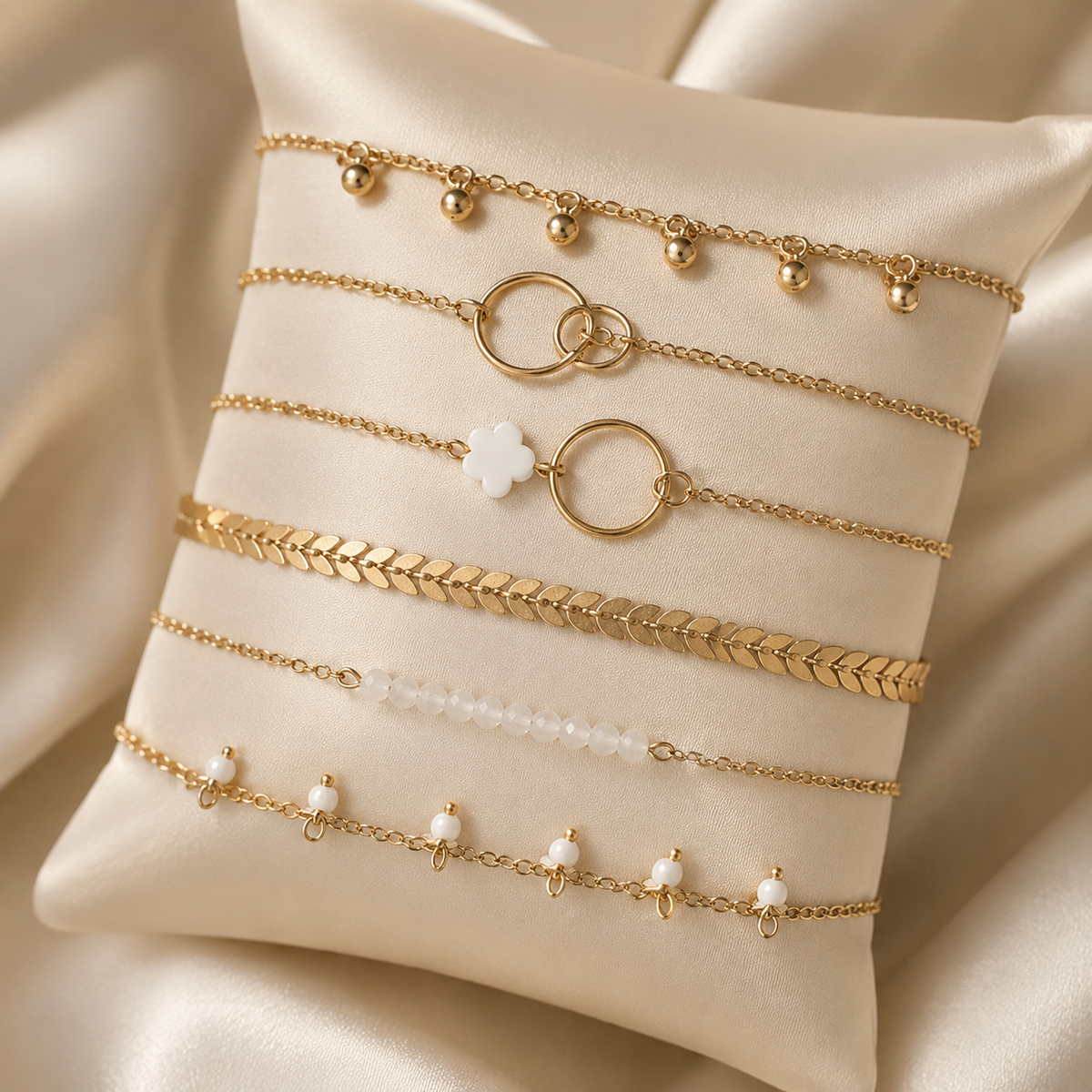 Boho Charm Bracelet Set (6 Pieces)