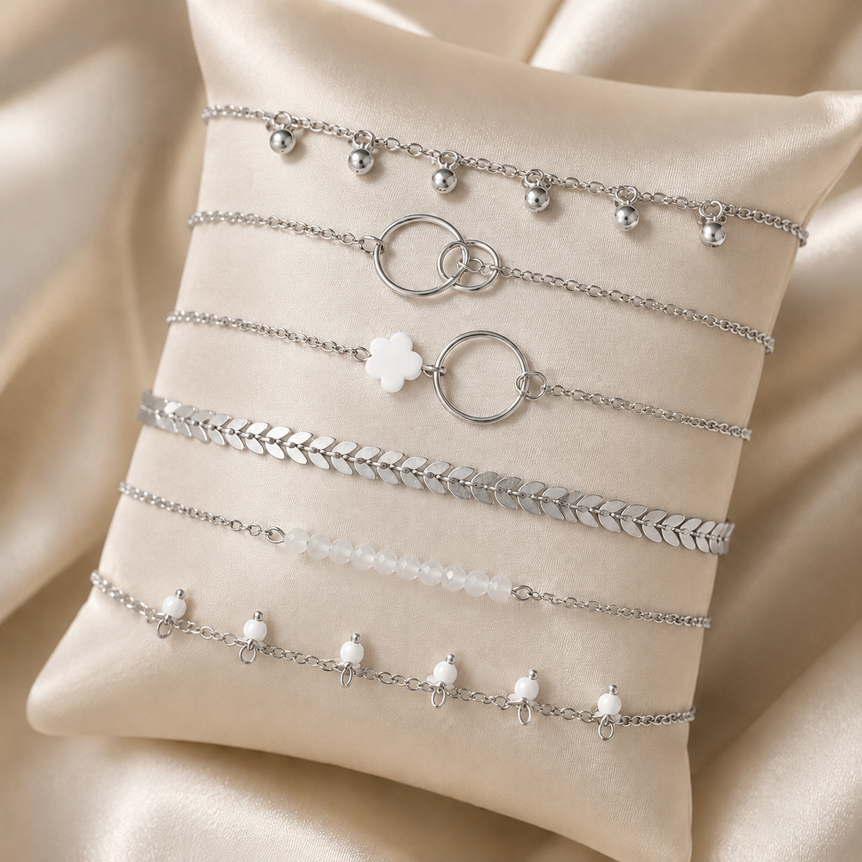 Boho Charm Bracelet Set (6 Pieces)