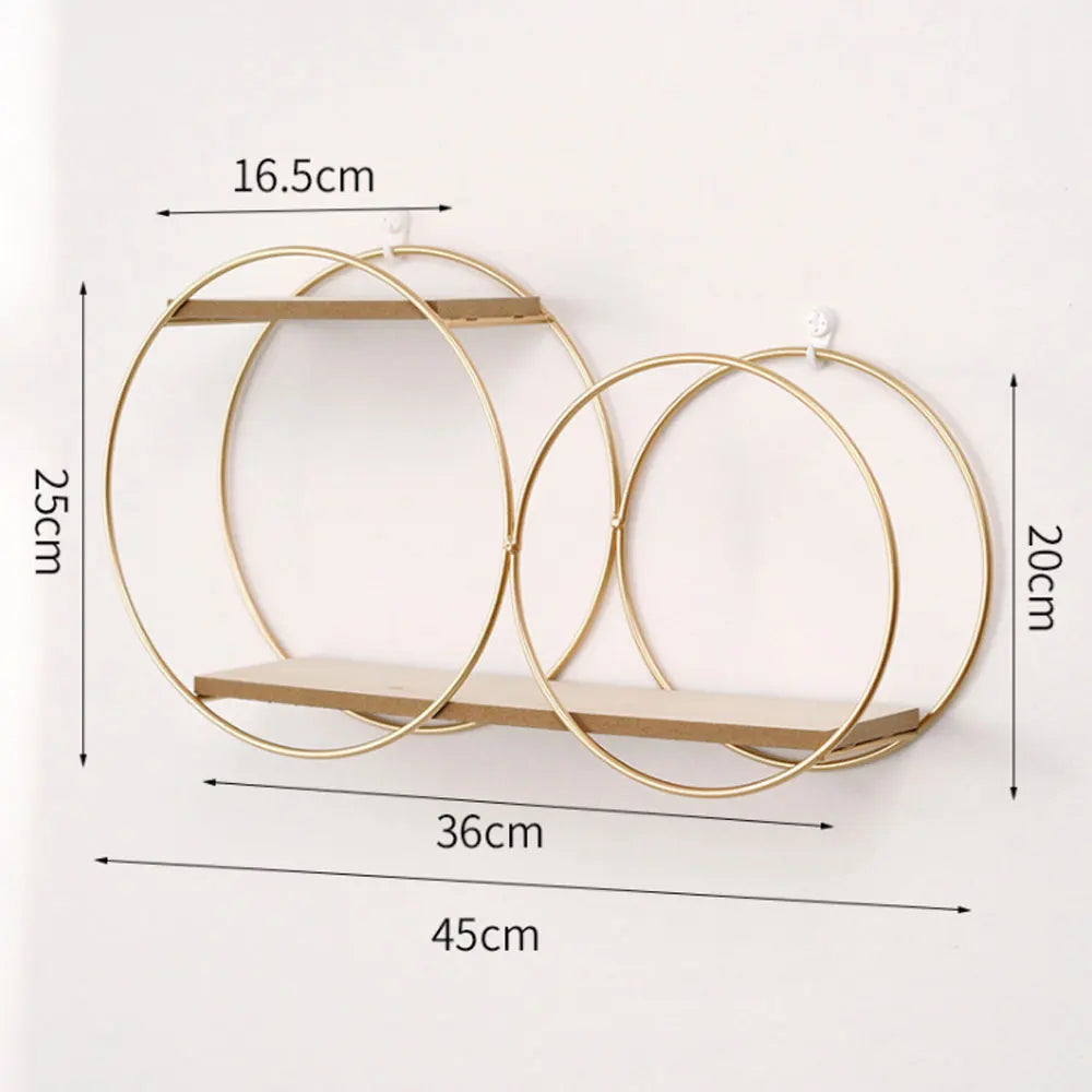 Circular Wall Shelf with Candle Holder