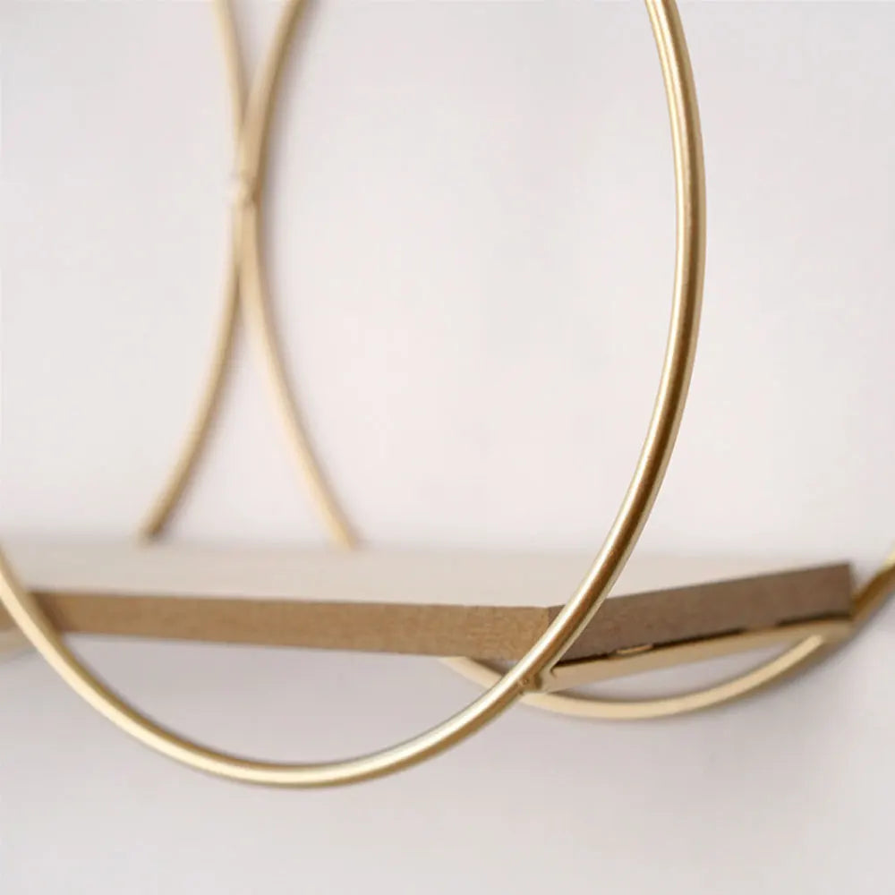 Circular Wall Shelf with Candle Holder