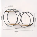 Circular Wall Shelf with Candle Holder