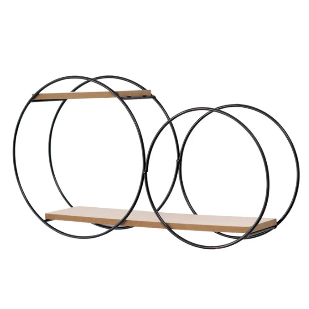 Circular Wall Shelf with Candle Holder