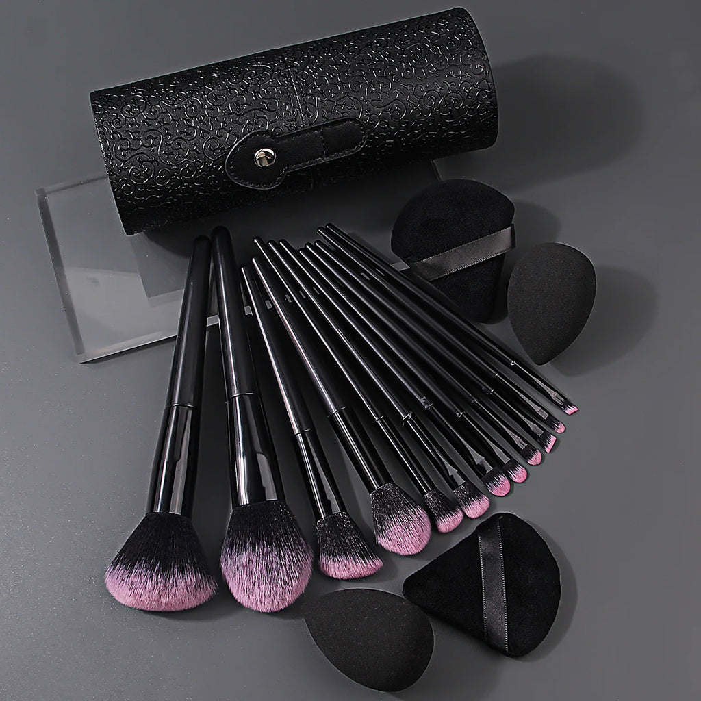 17-Piece Makeup Set with Case