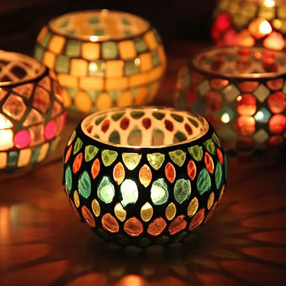 Moroccan Mosaic Votive Holder