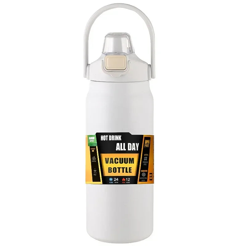 Insulated Sports Thermos with Straw