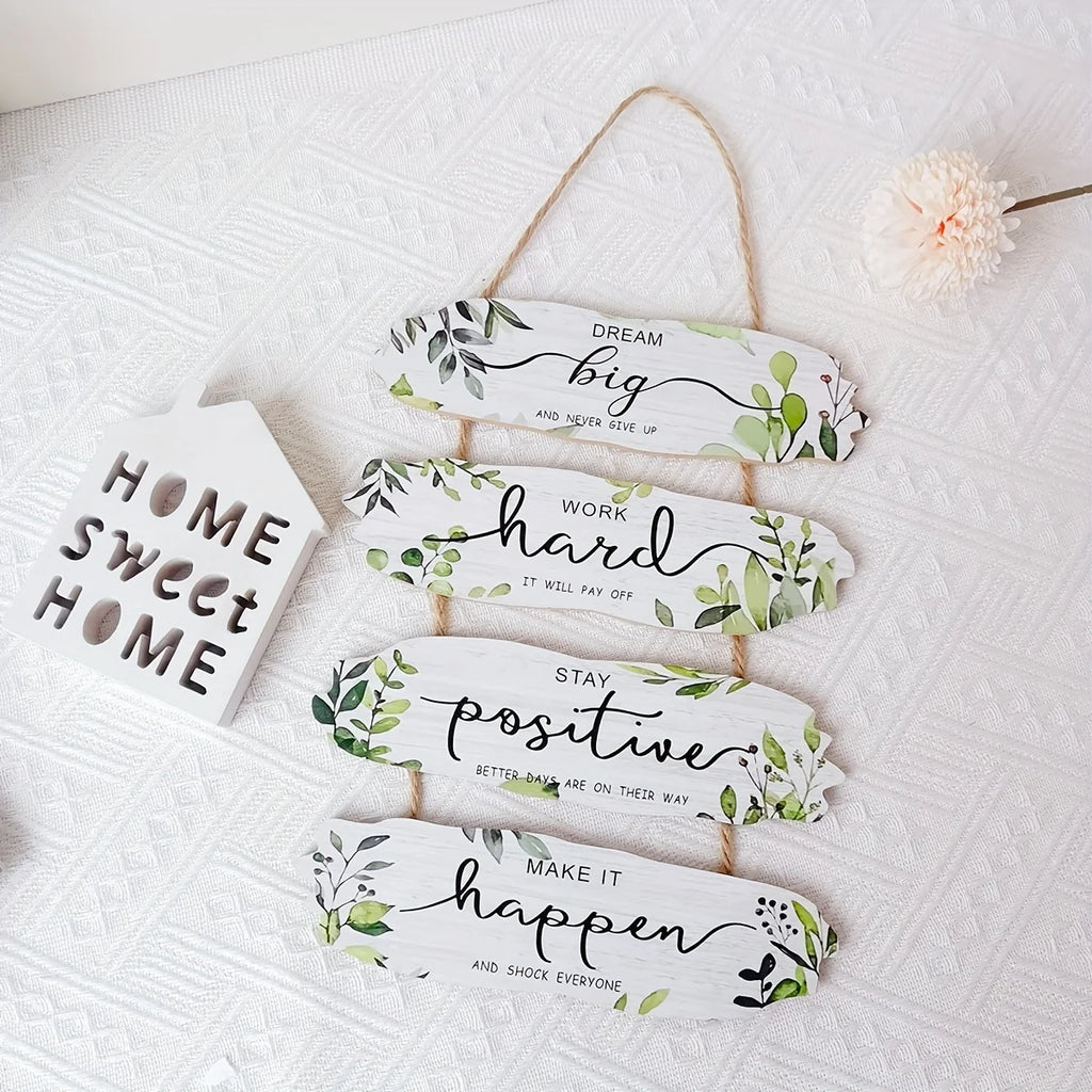 Wooden Inspirational Wall Art