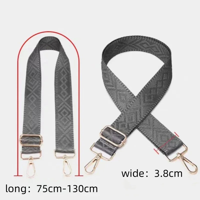 Jacquard Crossbody Bag Strap