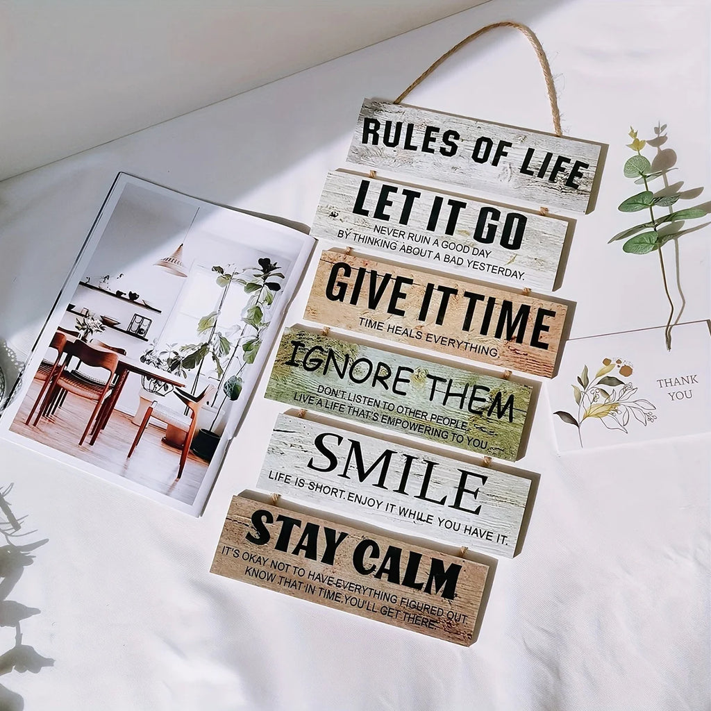 Wooden Inspirational Wall Art