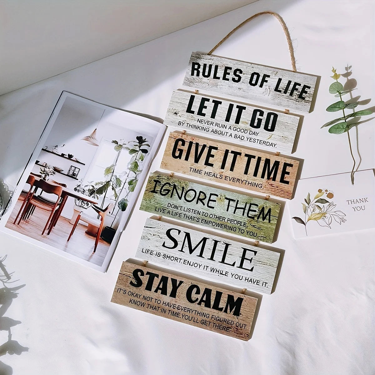 Wooden Inspirational Wall Art