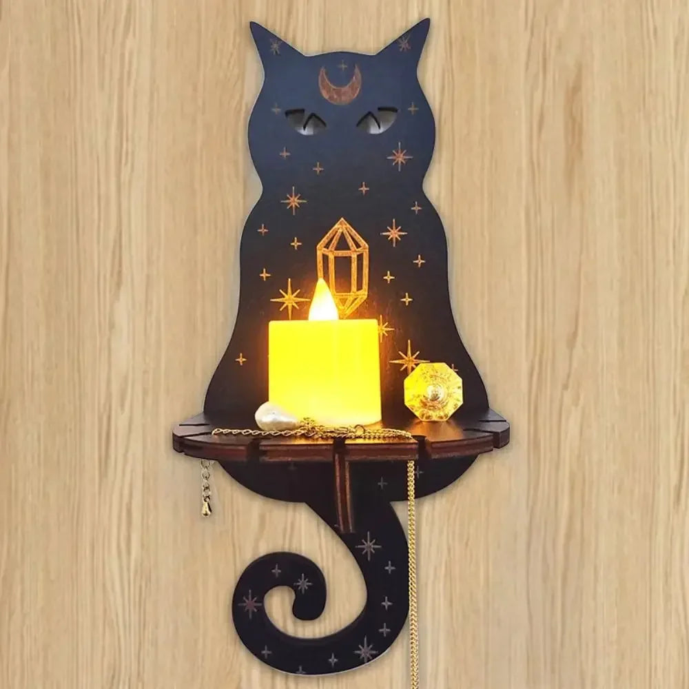 Wooden Wall Display Shelf