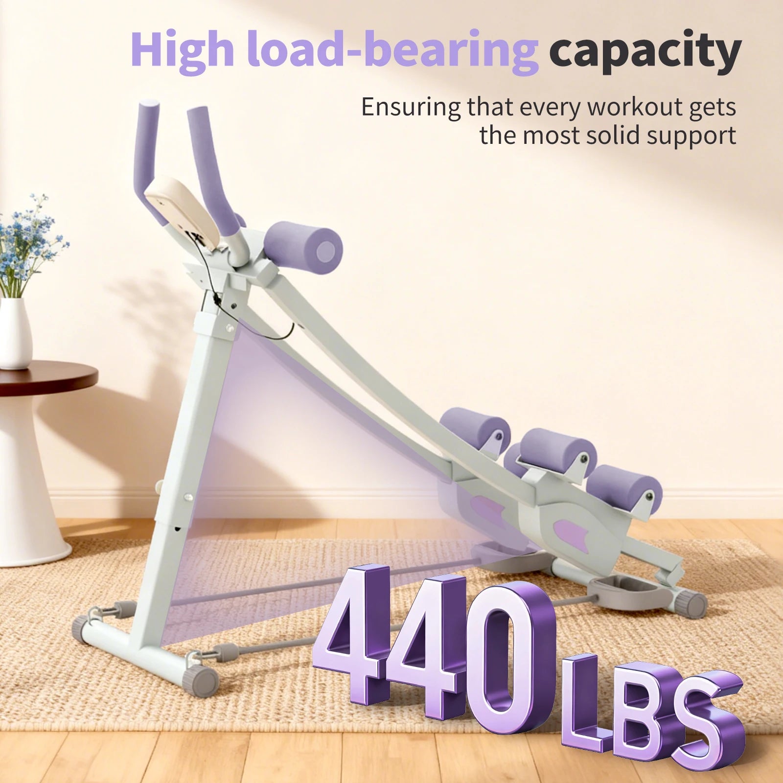 Foldable Ab Roller Trainer