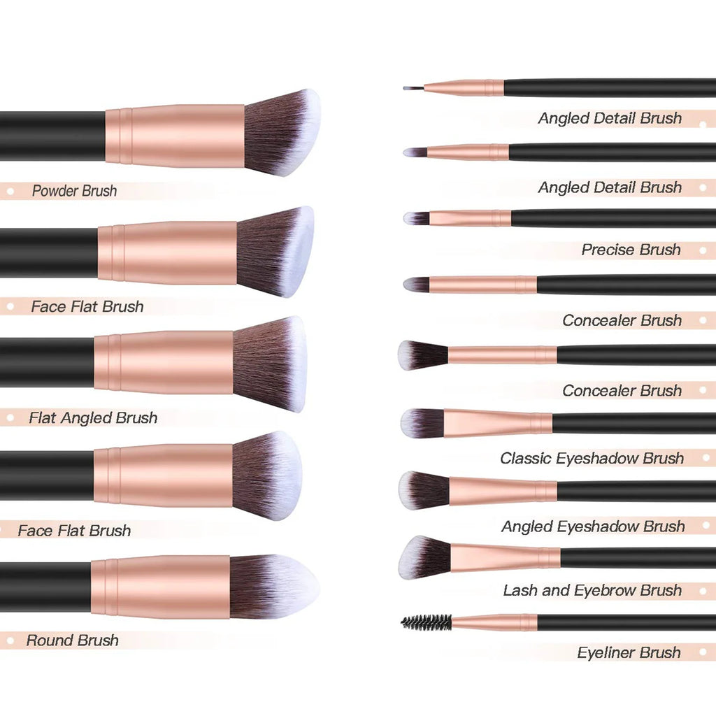14-Piece Beginner Makeup Brush Set