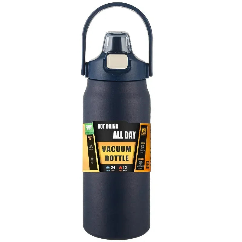 Insulated Sports Thermos with Straw