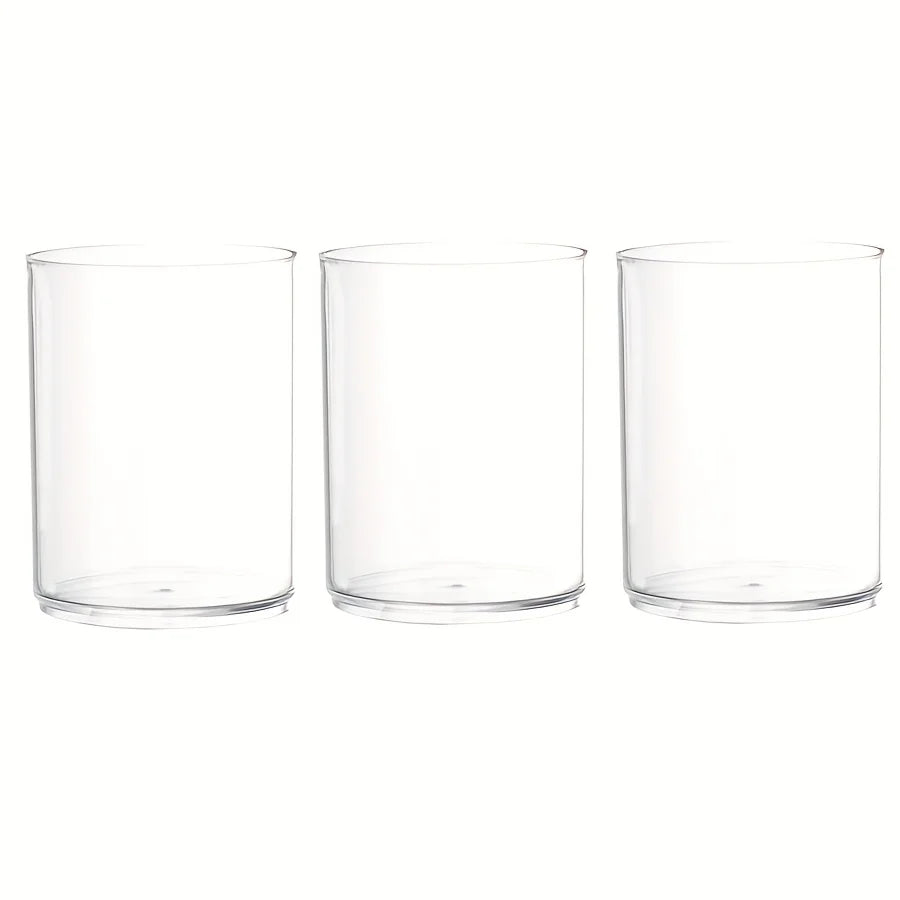 Acrylic Cylinder Candle Vases (3-Set)