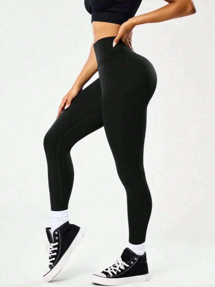 Cross-Waist Booty-Lift Yoga Leggings
