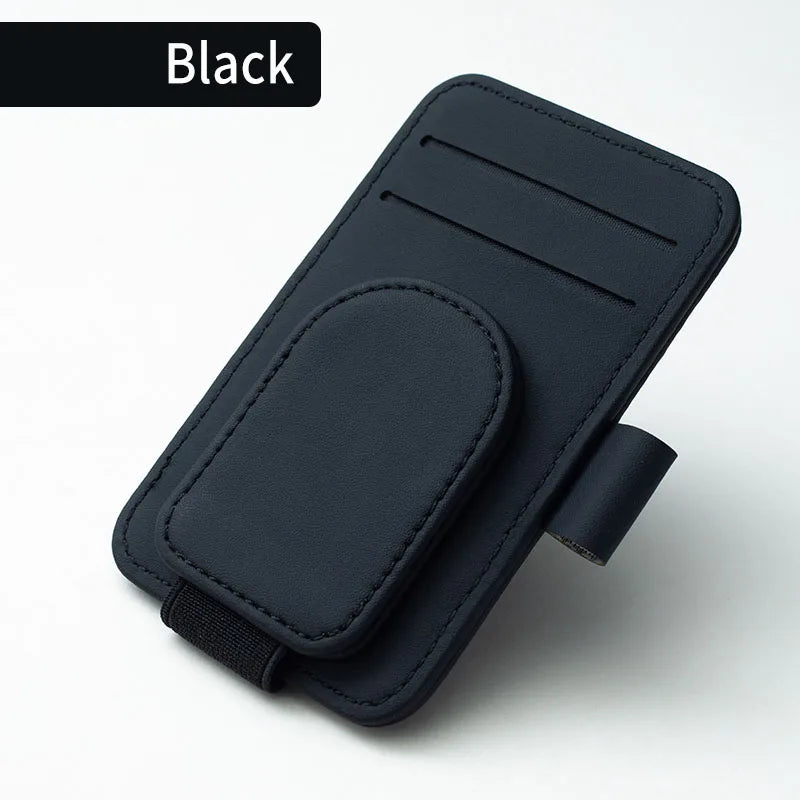 Leather Car Glasses Clip