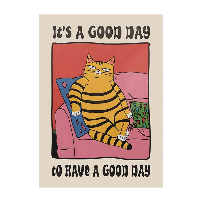 Cat Chef Kitchen Canvas Art