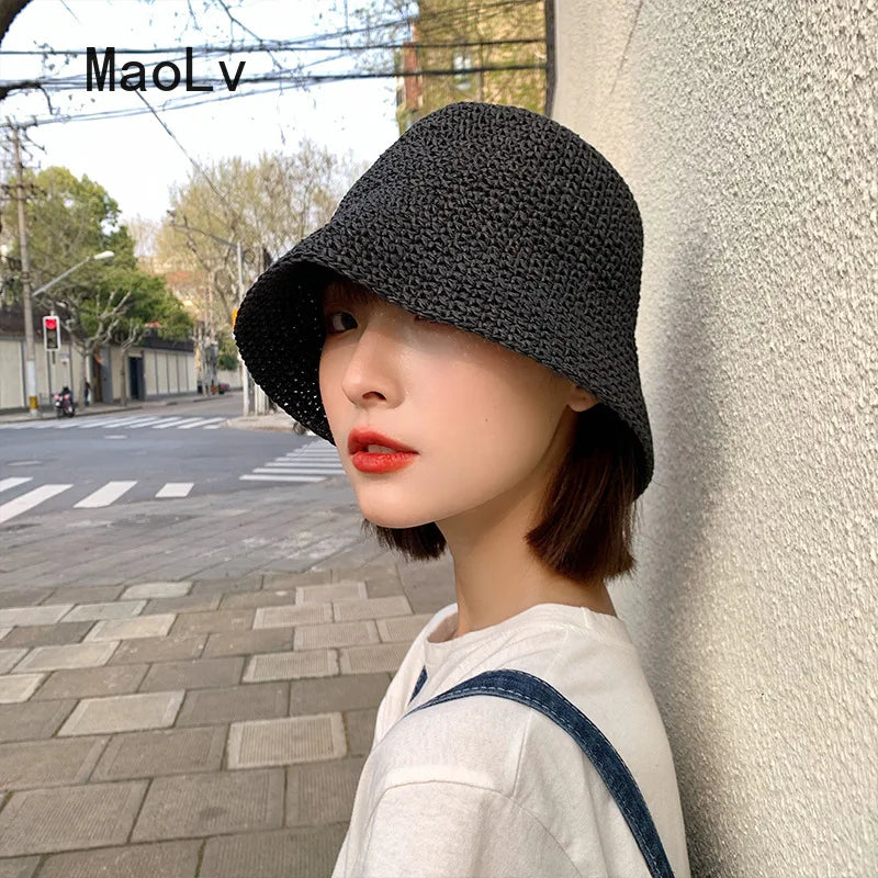 Woven Straw Sun Hat