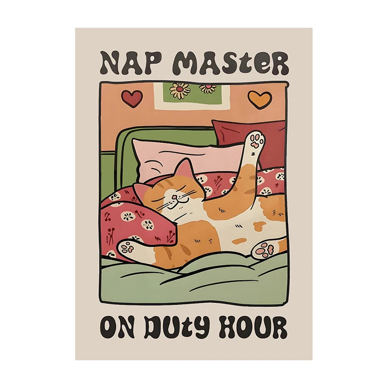 Cat Chef Kitchen Canvas Art