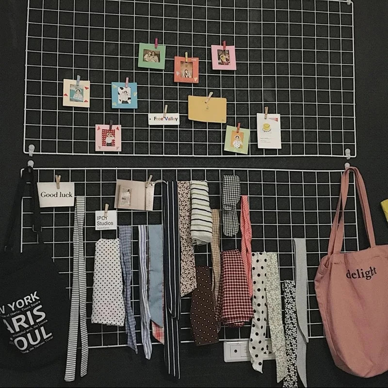 Iron Grid Photo Display Panel