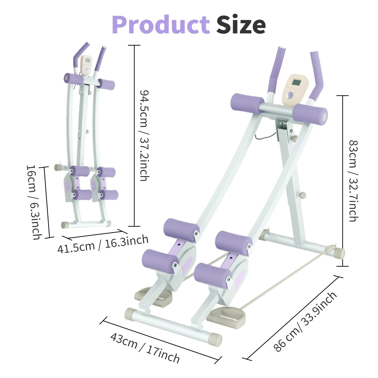 Foldable Ab Roller Trainer
