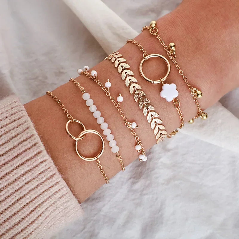 Boho Charm Bracelet Set (6 Pieces)