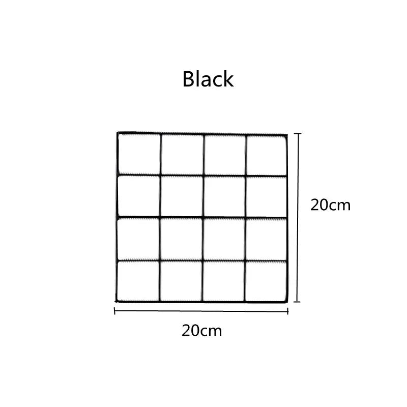 Iron Grid Photo Display Panel