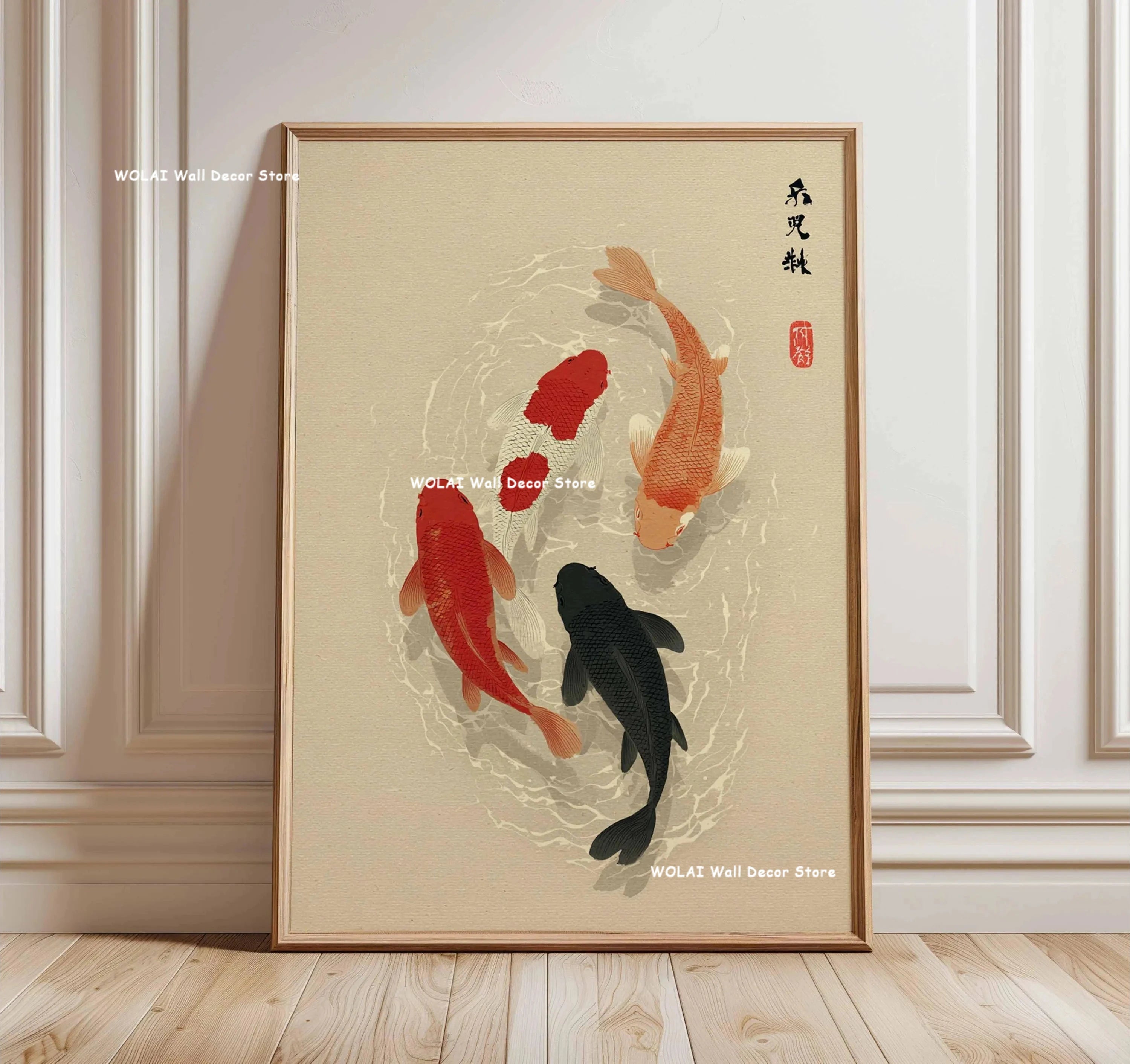 Zen Koi Forest Canvas Wall Art