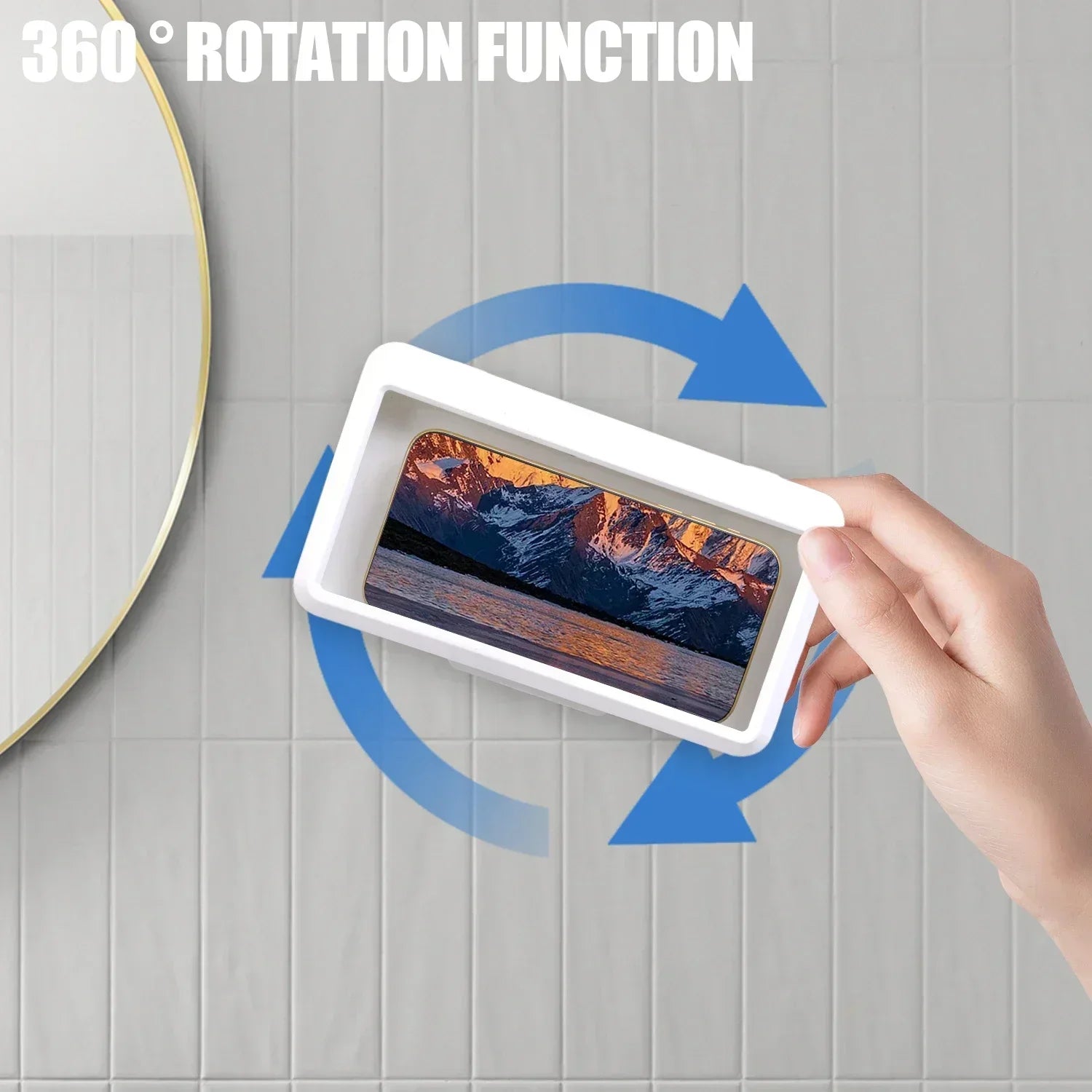Waterproof Wall-Mount Phone Holder