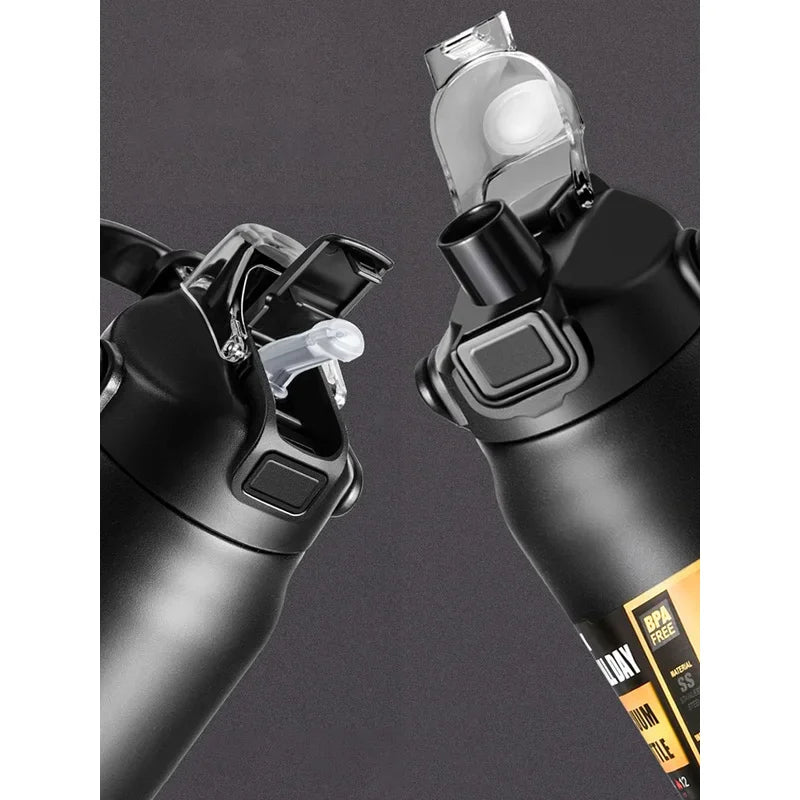 Insulated Sports Thermos with Straw
