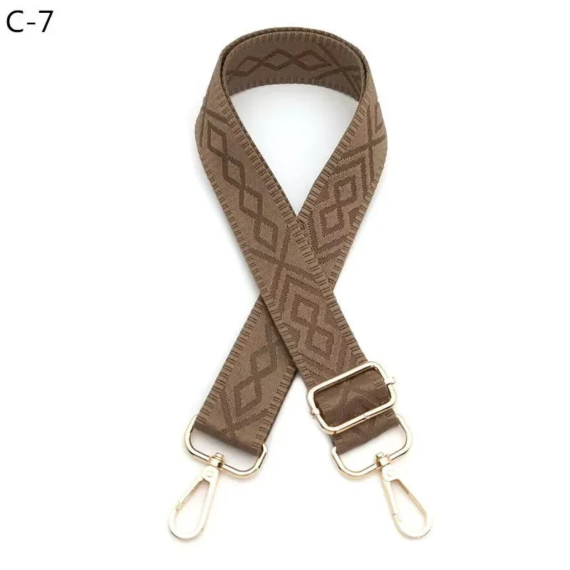Jacquard Crossbody Bag Strap