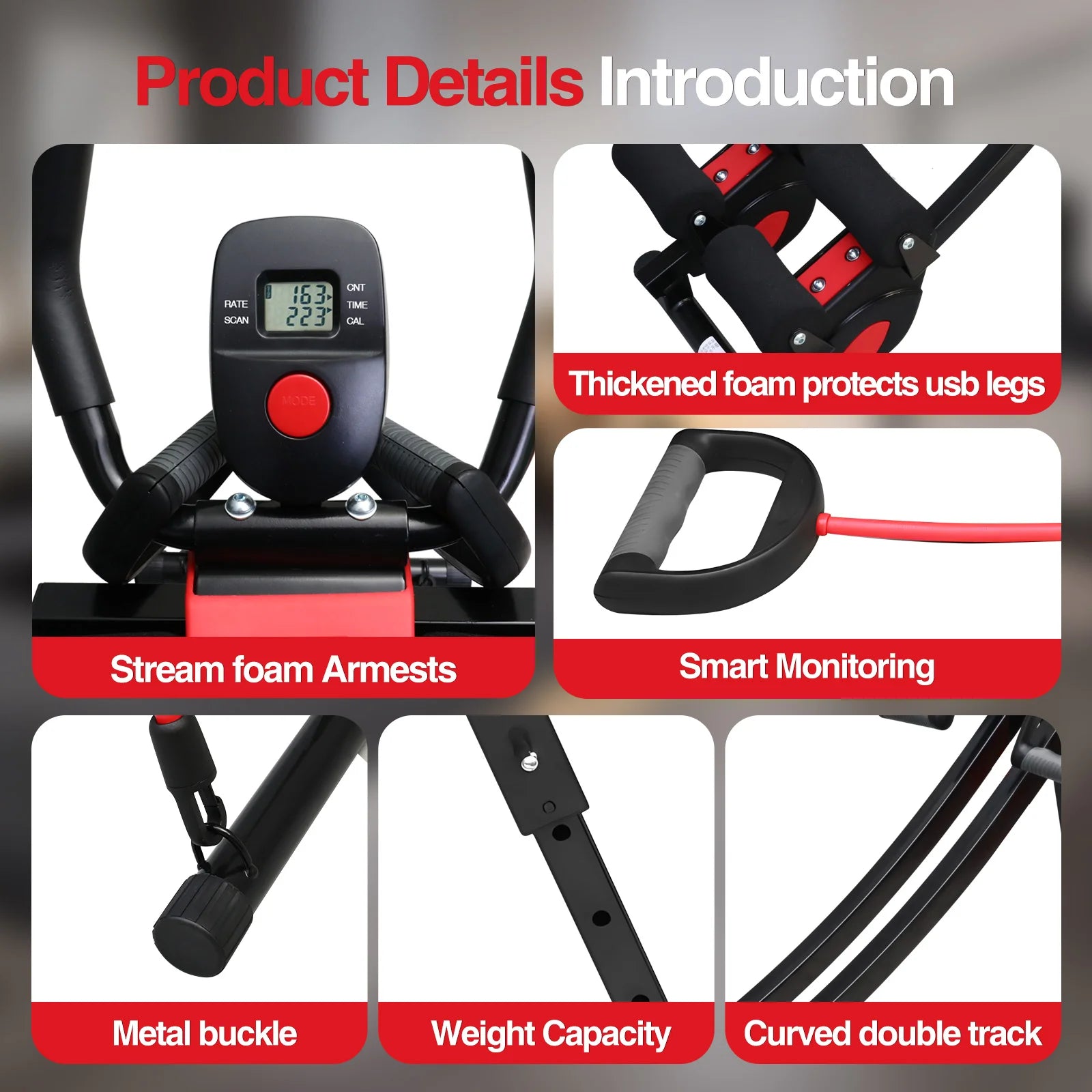 Foldable Ab Roller Trainer