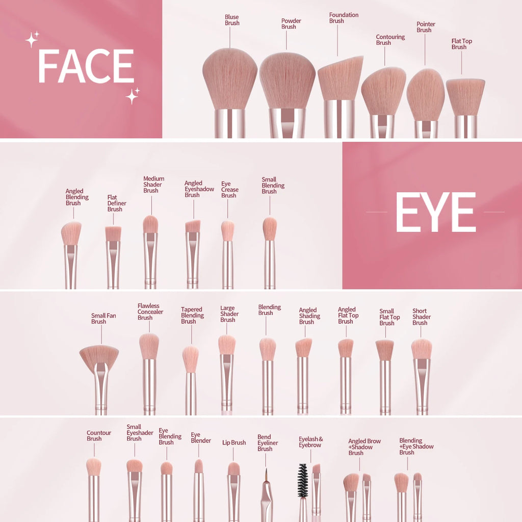MAANGE 30-Piece Foundation Brush Set