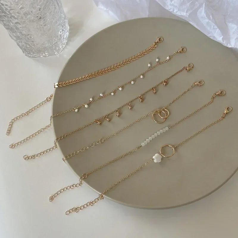 Boho Charm Bracelet Set (6 Pieces)