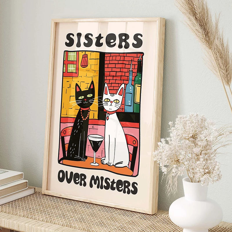 Cat Chef Kitchen Canvas Art