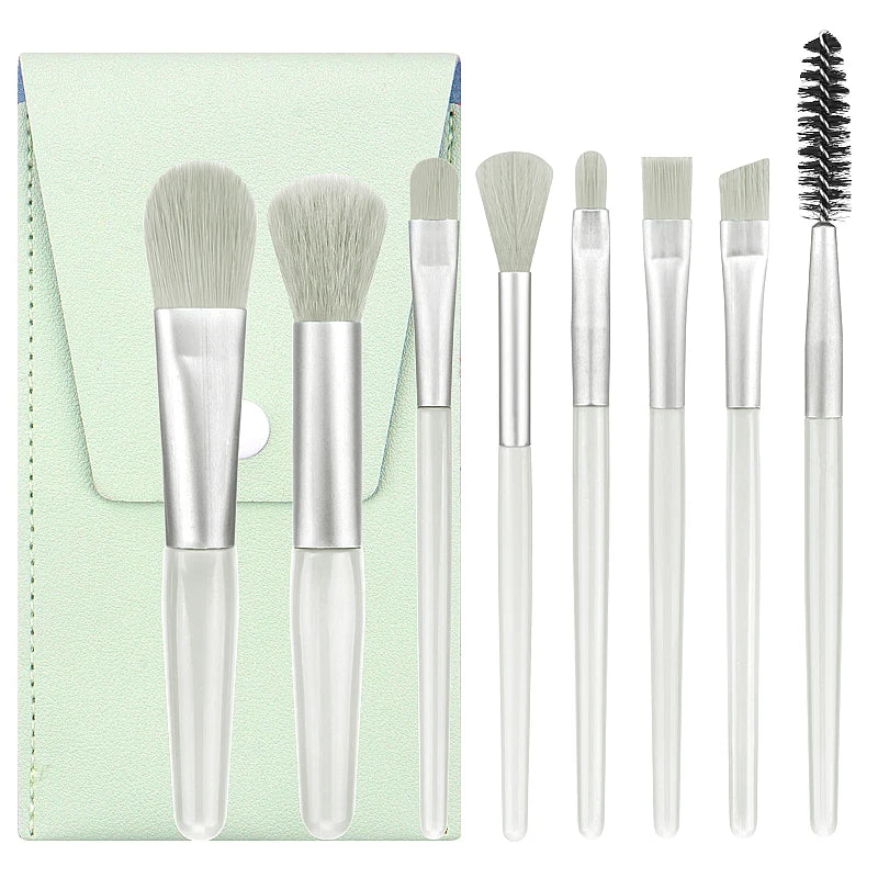 Portable 8-Piece Makeup Brush Set
