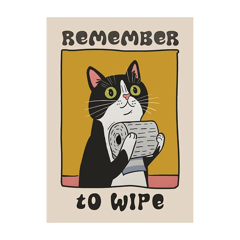 Cat Chef Kitchen Canvas Art
