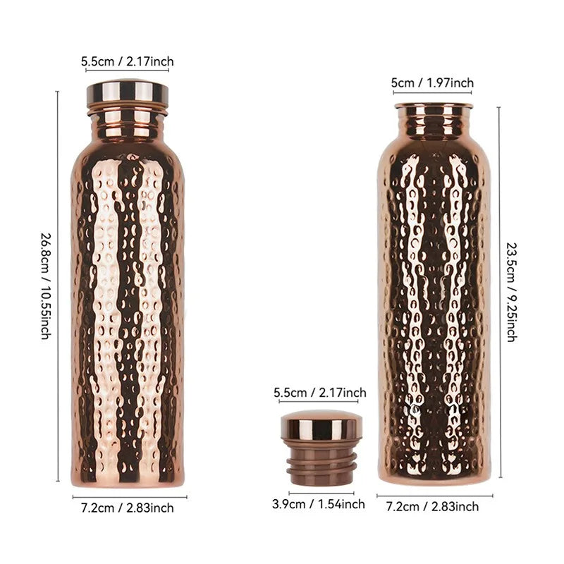 800ml Copper Sports Water Bottle
