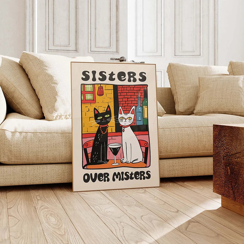 Cat Chef Kitchen Canvas Art