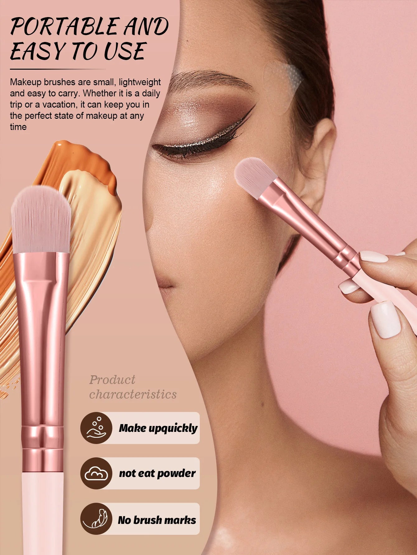 48-Piece Makeup Brush & Sponge Set