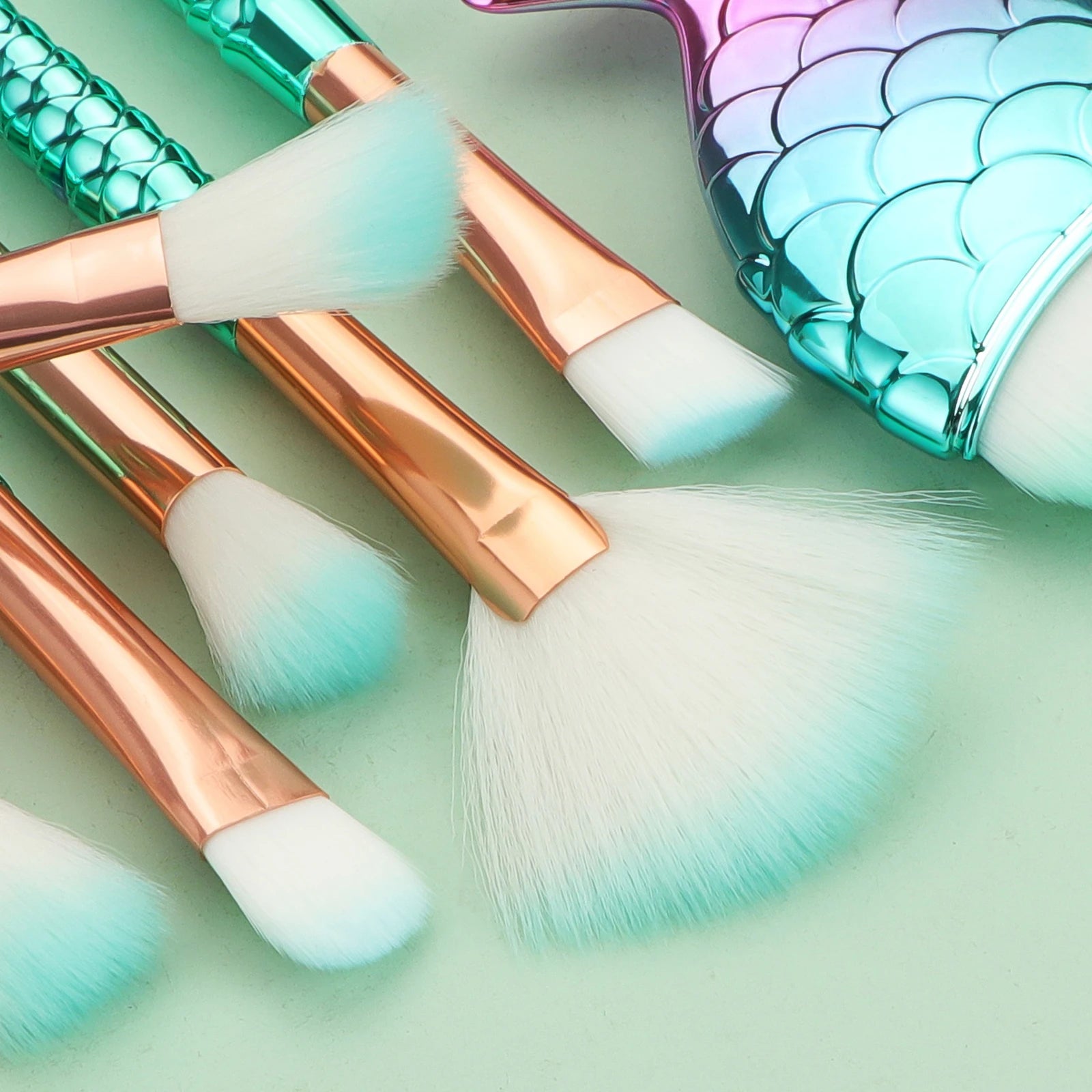 Mermaid Makeup Brush Set (11 pcs)