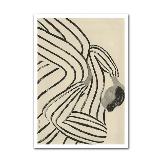 Minimalist Lemon Vase Wall Art