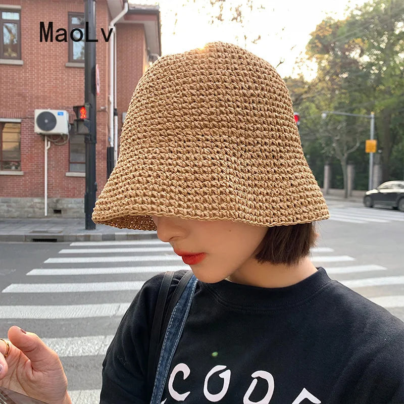 Woven Straw Sun Hat