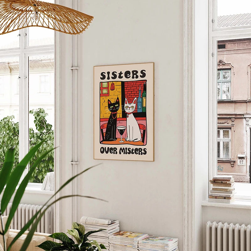 Cat Chef Kitchen Canvas Art