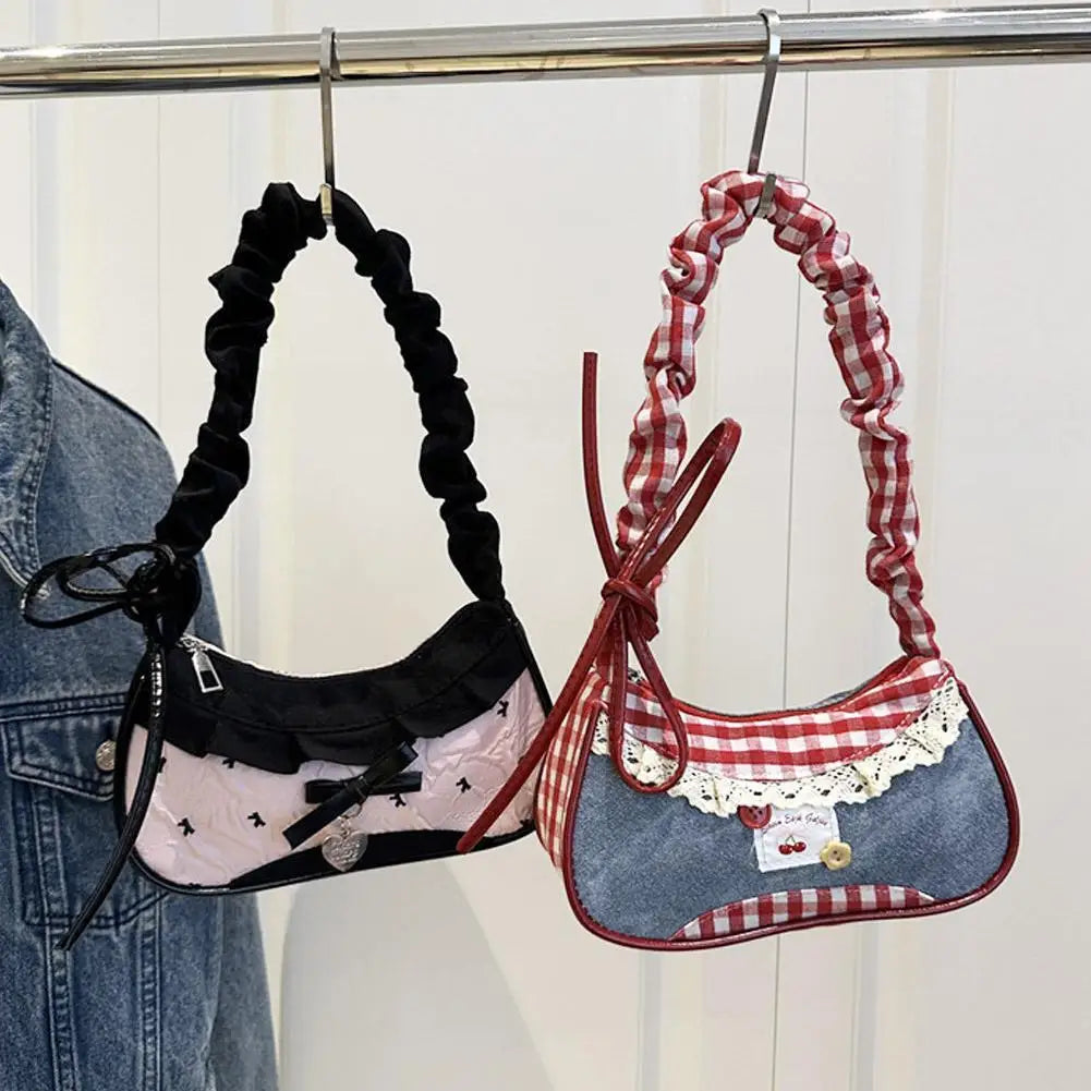 Grid Mini Crossbody Handbag
