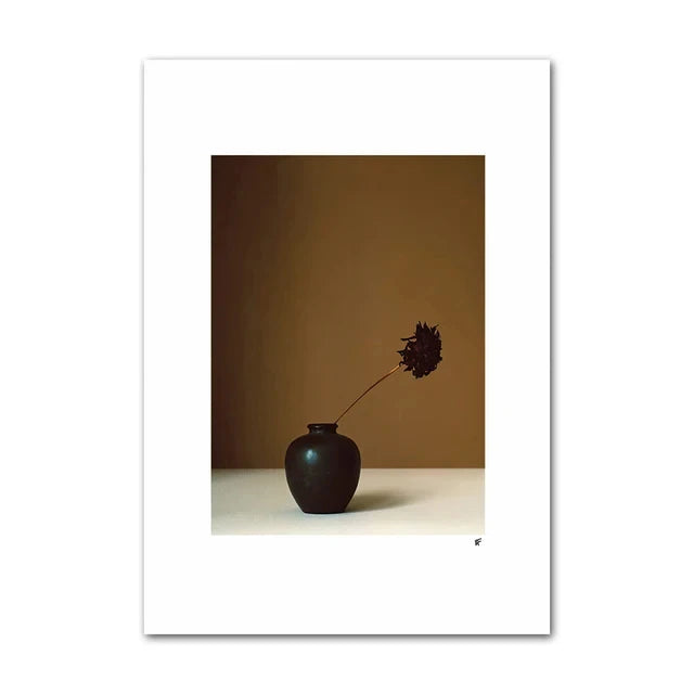 Minimalist Lemon Vase Wall Art
