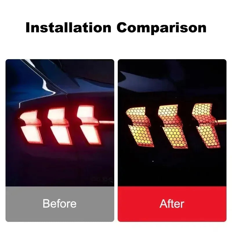 Car Tail Light Honeycomb Sticker
