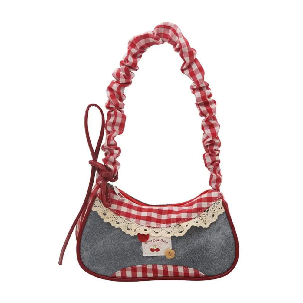 Grid Mini Crossbody Handbag