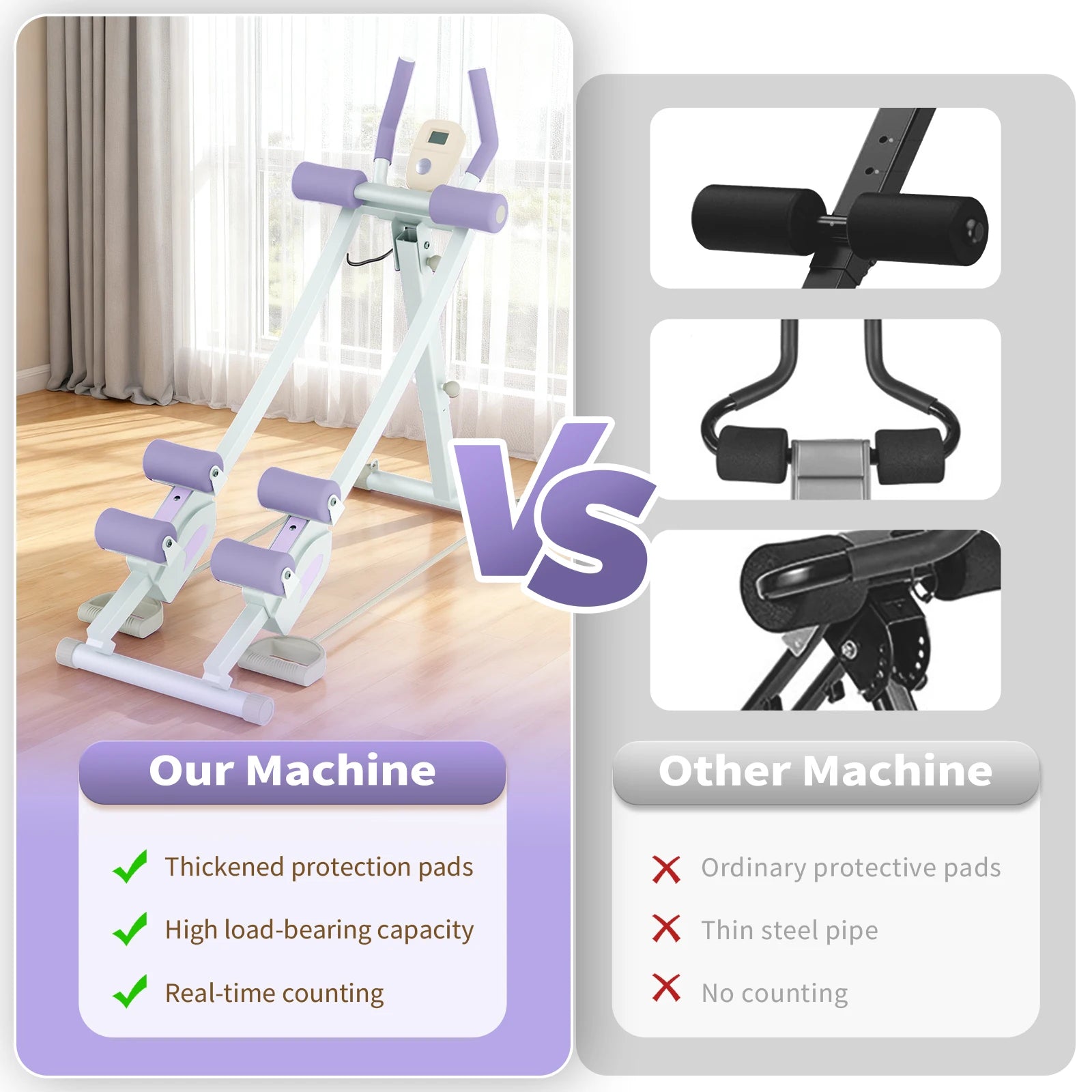 Foldable Ab Roller Trainer