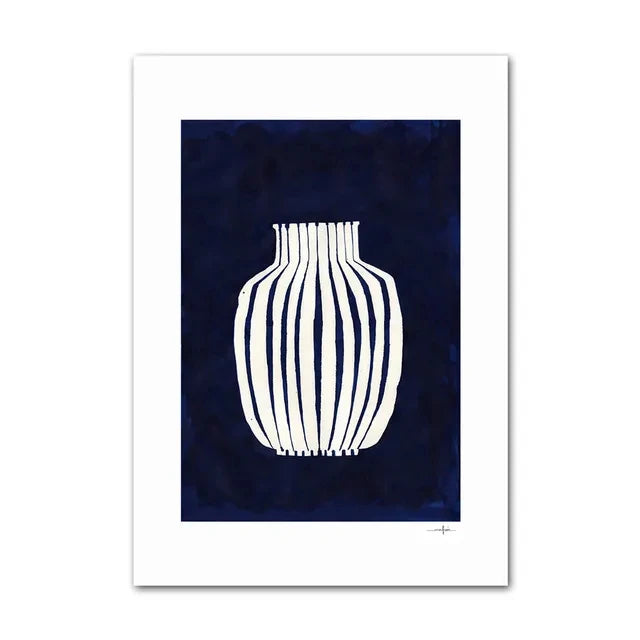 Minimalist Lemon Vase Wall Art